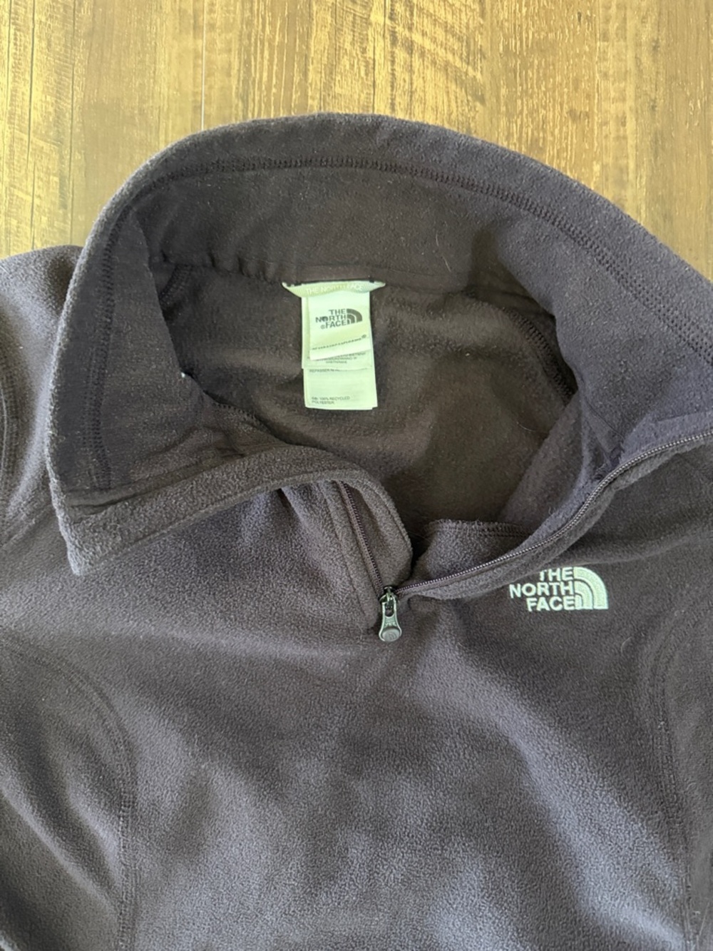The North Face Women's Half-Zip Fleece Pullover Dark Purple Size Medium - Picture 2 of 10